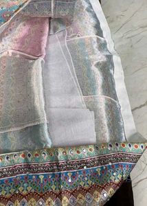 Embroidered Ethnic lehanga with mirror work