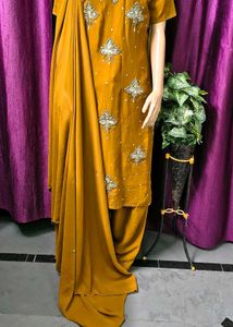 Dress Nawratri Offer Shirt Shalwar Dupatta Zardozi