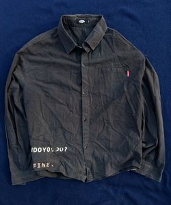 Men's Graphic Print Button-Up Shirt