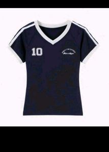 SAVANA Navy Blue Graphic Tee🩵