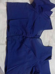 Solid Royal Blue Blouse