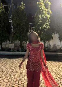 Vibrant Red Ethnic Kurta Set