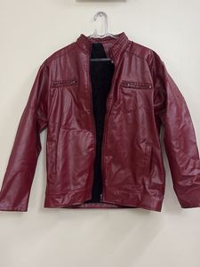 SOLD OFFLINE🚨🚨 red faux leather oversized jacket
