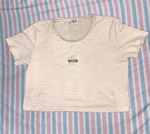 Textured Crop Top