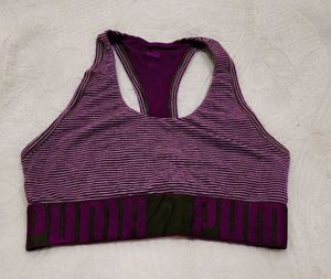 Puma Striped Sports Bra