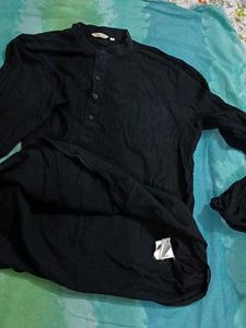 Men's Short kurta black