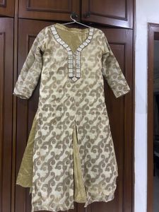 Gold Tone Kurti and skirt
