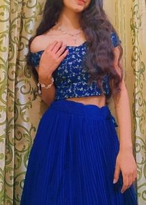 Heavy Beautiful Off shoulder Lengha