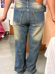 Wide Leg Grunge Jeans - Y2K Style