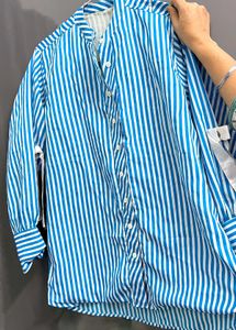 Striped Blue &amp; White Shirt
