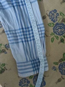 Blue Plaid Long Sleeve Shirt