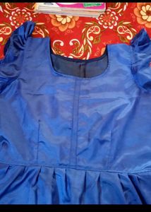 Royal Blue Ruffled Dress