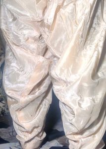 Elegant Cream pathani suit silk mein