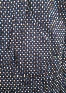 Blue Dotted Short Sleeve Dress