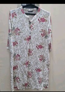 Elegant Floral Print Kurta