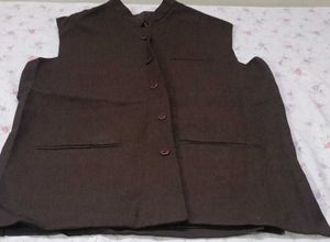 Men's Traditional Dark Brown Nehru Jacket