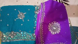 Elegant beautiful combos saree