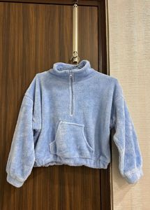 Cozy Blue Fleece Half-Zip Pullover