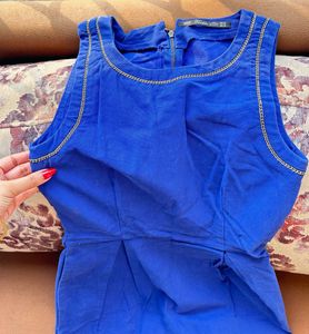 Cobalt Blue Sleeveless Dress