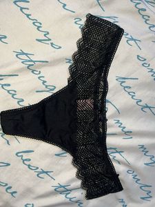 Lace Trim Thong Panty
