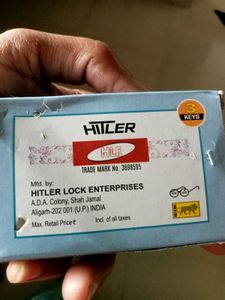 Hitler Brand Brass Combination Padlock