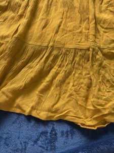 Yellow Tiered Sleeveless Dress