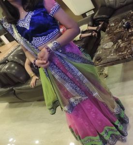 Pink Fish cut lehenga_price Drop