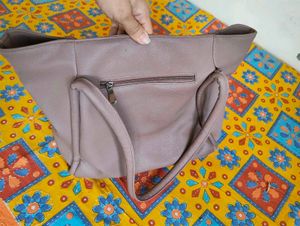 Stylish Tote Bag with Scarf Accent