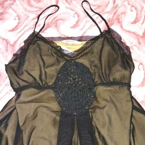 Y2k Top beaded embellished