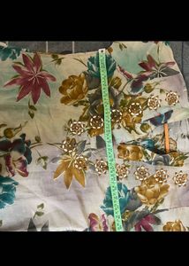 Elegant Floral Kurta Set with Palazzo Pants