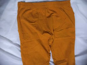 Orange Cigarette Pants