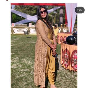 Elegant dhoti crop.with shrug set