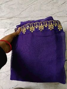 Georgette Fabric Party Wear Saree