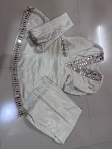 Elegant Mirror Work Kurta Set