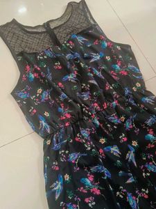 Chic Bird Print Jumpsuit