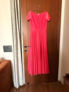 Stunning Pink Anarkali Gown