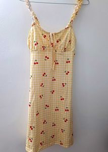 Cherry Gingham Mini Dress