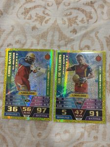 RARE IPL GOLD OF GAYLE & AB DE VILLERS