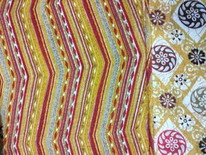 Yellow Floral Suit Material