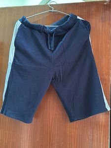 Stylish Blue Striped Shorts And T-Shirt