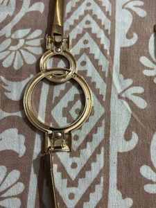 2 Gold Metallic stretchable Belts