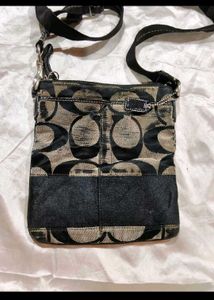 Coach Signature Pattern Crossbody Bag
