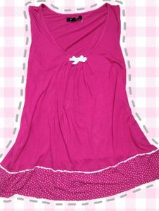 Coquette pink cami