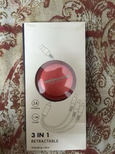 3 in 1 retractable charging cable