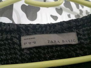 Zara Basic Chic Tweed up  Cropped Jacket