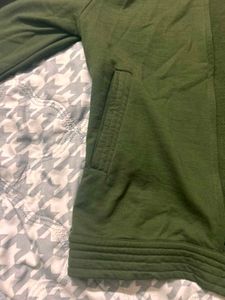 Chic Green Casual Jacket
