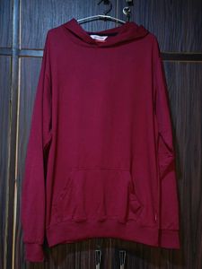 Oversized Maroon Hoodie