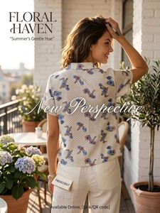 Vintage Floral Print Button-Up Shirt