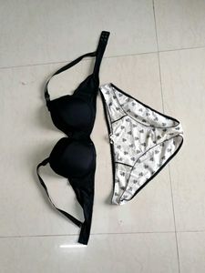 Black Padded Bra & Panty Set