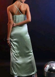 Satin Party Wear Dress For Today 400 Rupees Only